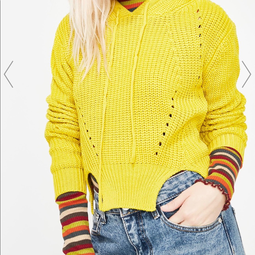 Distressed hooded sweatshirt